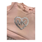 MICHAEL KORS abito manica lunga tinta unita Rosa per Neonata R30132 ROSA MICHAEL KORS