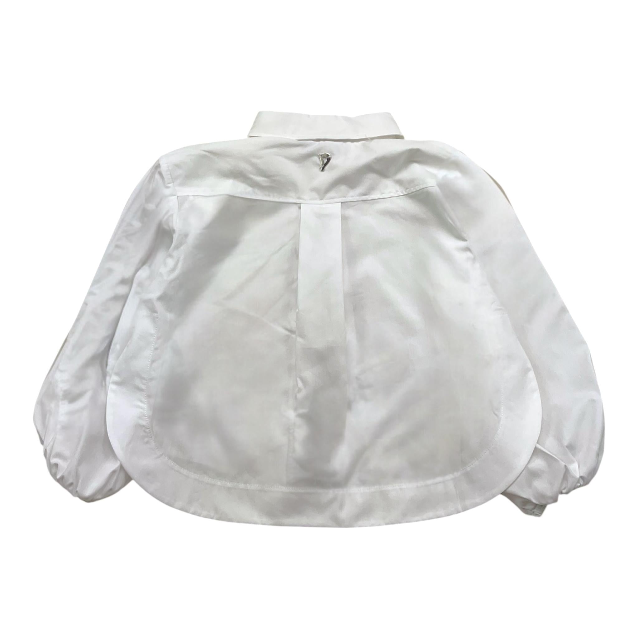 DONDUP camicia tinta unita manica lunga Bianco per Neonata DFCA028N BIANCO DONDUP