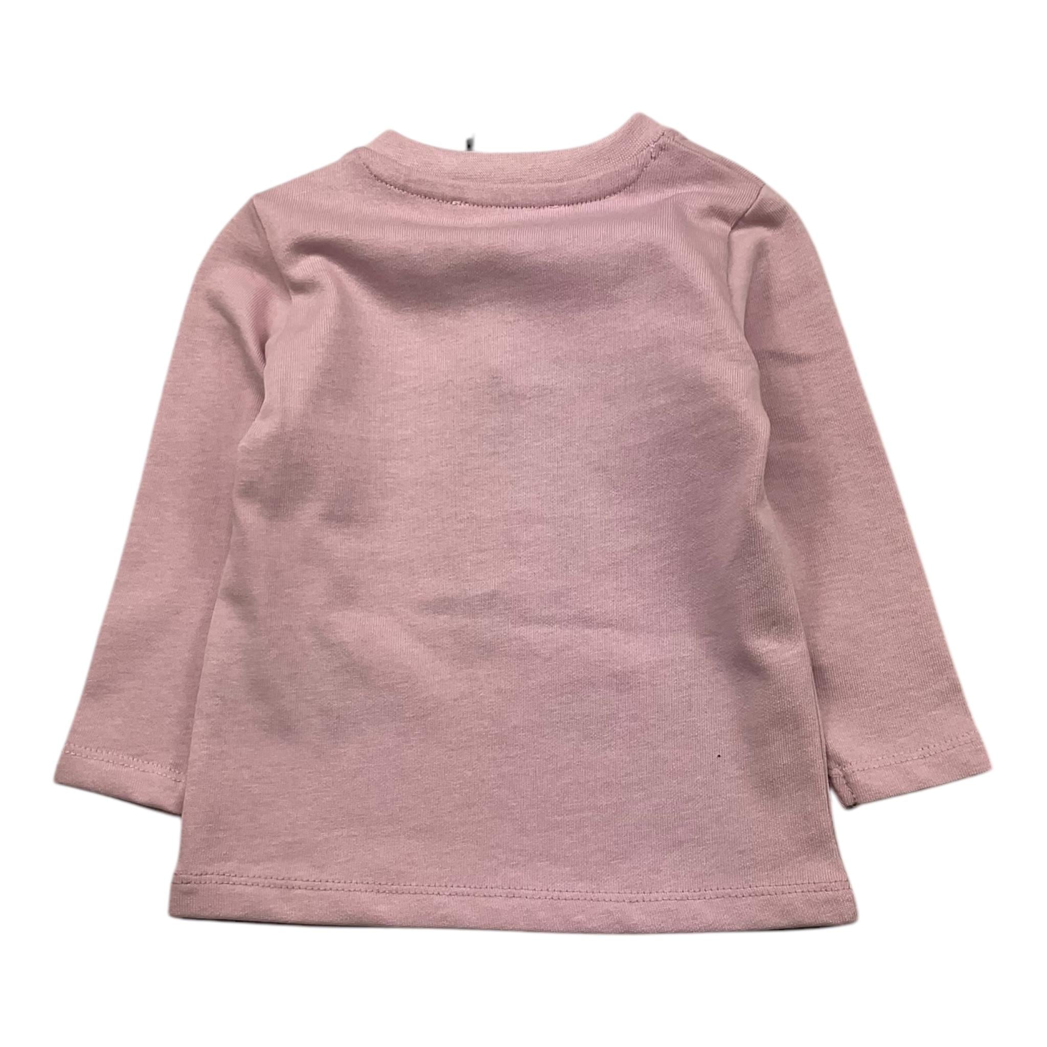 JOHN RICHMOND shirt girocollo tinta unita con stampa in contrasto Rosa per Neonata RIA25088TS ROSA JOHN RICHMOND