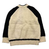 PAOLO PECORA maglia tinta unita con zip e maniche in contrasto Panna per Bambino PP4089 PANNA PAOLO PECORA