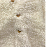 TEDDY E MINOU pelliccia tinta unita con cappuccio Bianco per Neonato I24CN015PE026 BIANCO TEDDY E MINOU