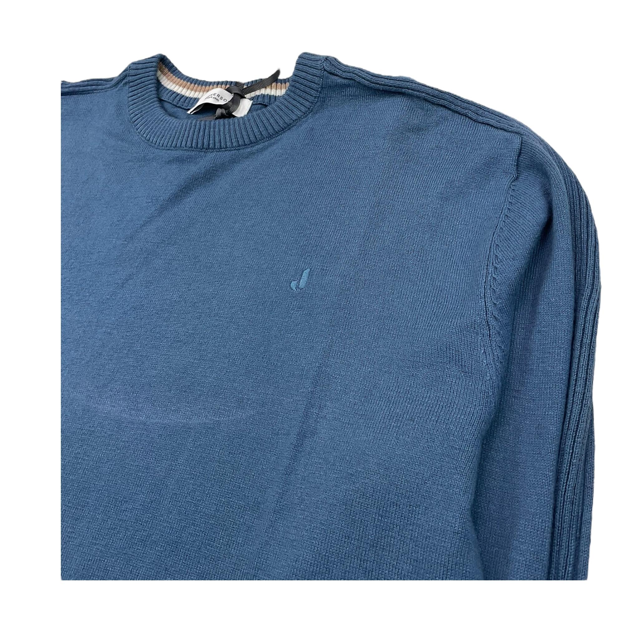 JECKERSON maglia girocollo tinta unita Blu per Bambino J3507 BLU JECKERSON