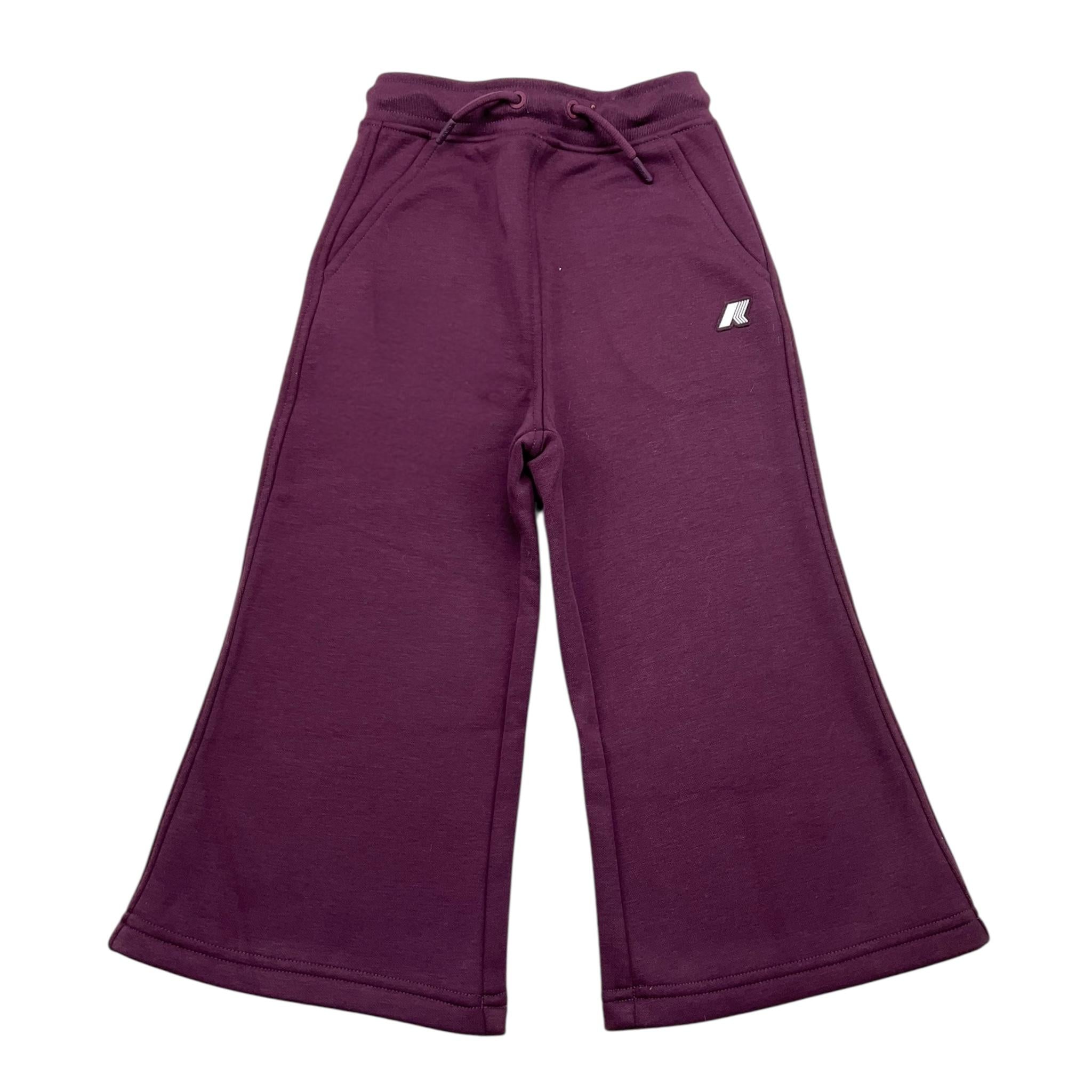 K-WAY pantalone modello tuta a zampa tinta unita Viola per Bambina K3131PWX VIOLA K-WAY