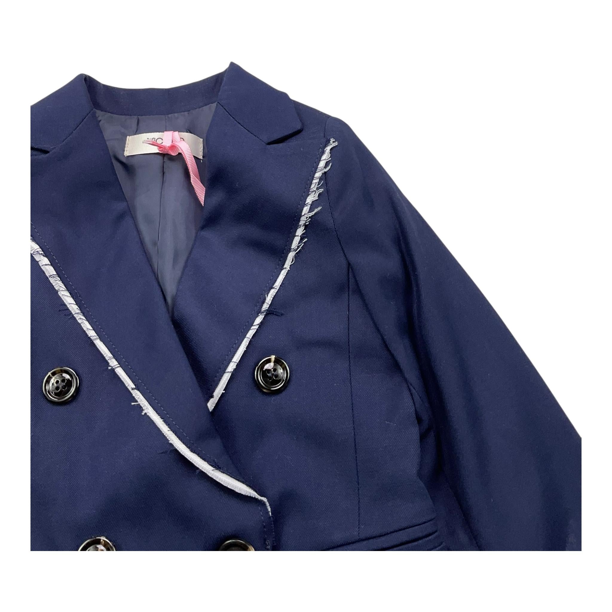 VICOLO giacca tinta unita con profili in contrasto Blu per Neonata 3141J00131N BLU VICOLO