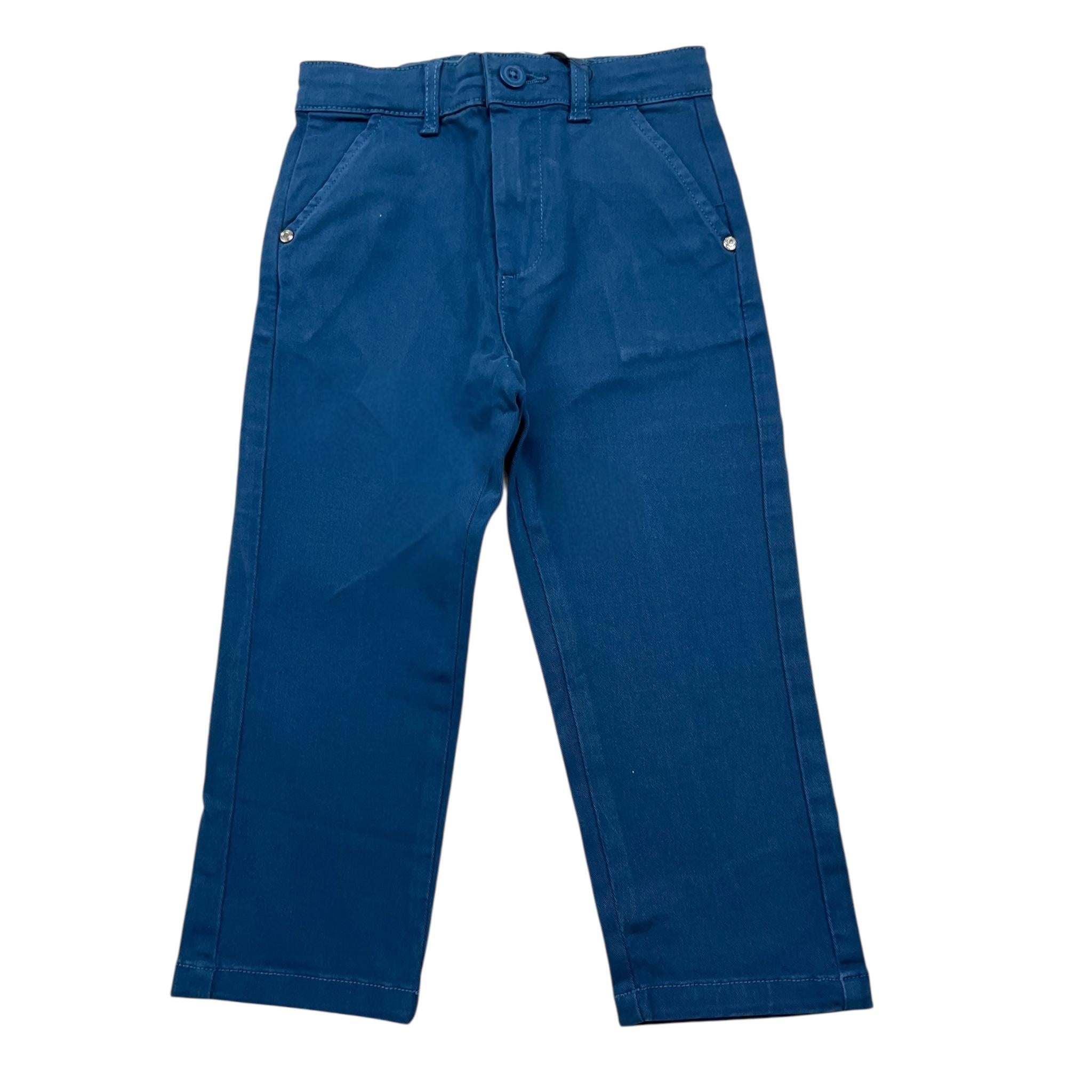 TRUSSARDI pantalone tinta unita con girovita regolabile Blu per Neonato TIA24033PAXN BLU TRUSSARDI