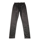 LU LU BY MISS GRANT leggins tinta unita in ecopelle Nero per Bambina LL3175 NERO LU LU BY MISS GRANT