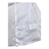 DANIELE ALESSANDRINI camicia manica lunga tinta unita con ricamo iniziale logo Bianco per Neonato 1291C00027 BIANCO DANIELE ALESSANDRINI