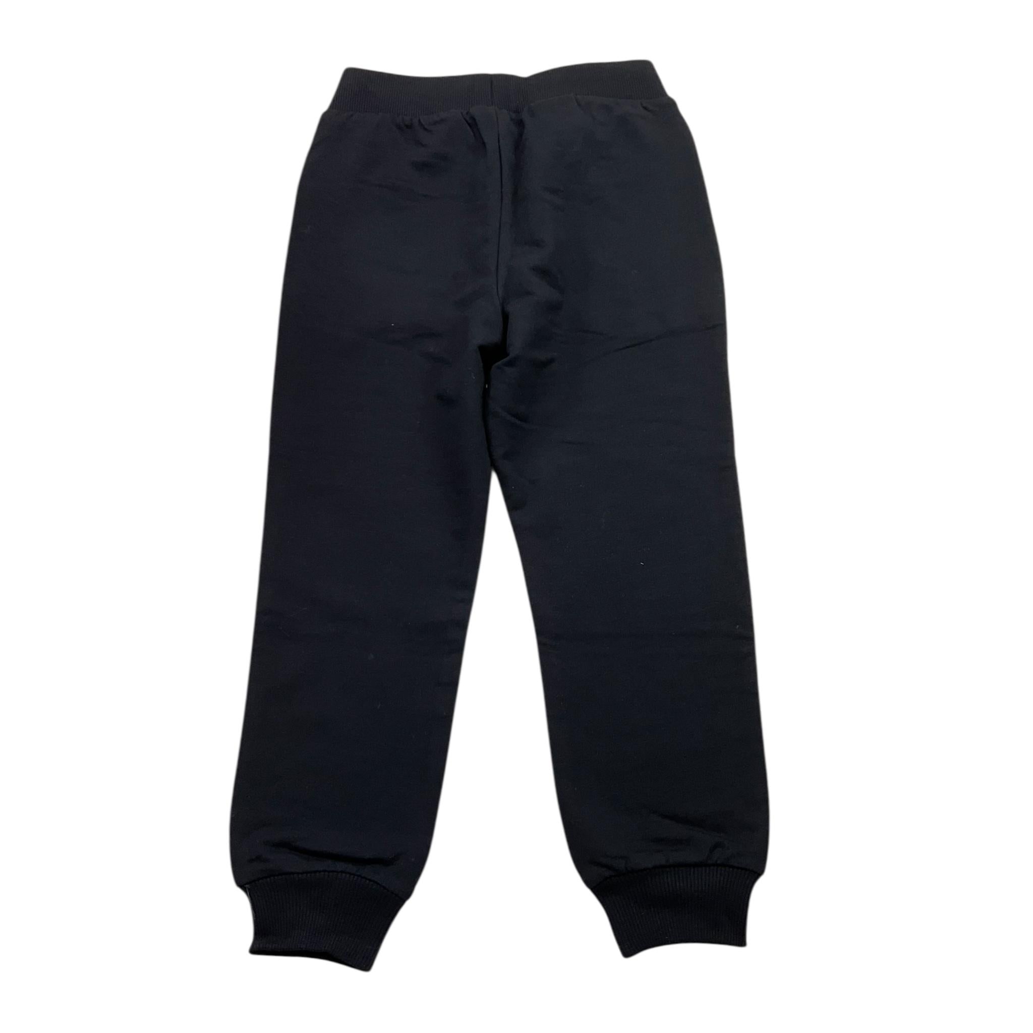 MOSCHINO pantalone tinta unita con logo Nero per Bambino HUP086X NERO MOSCHINO