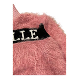 GAELLE maglia tinta unita collo alto con stampa Rosa per Bambina 2741W0980 ROSA GAELLE