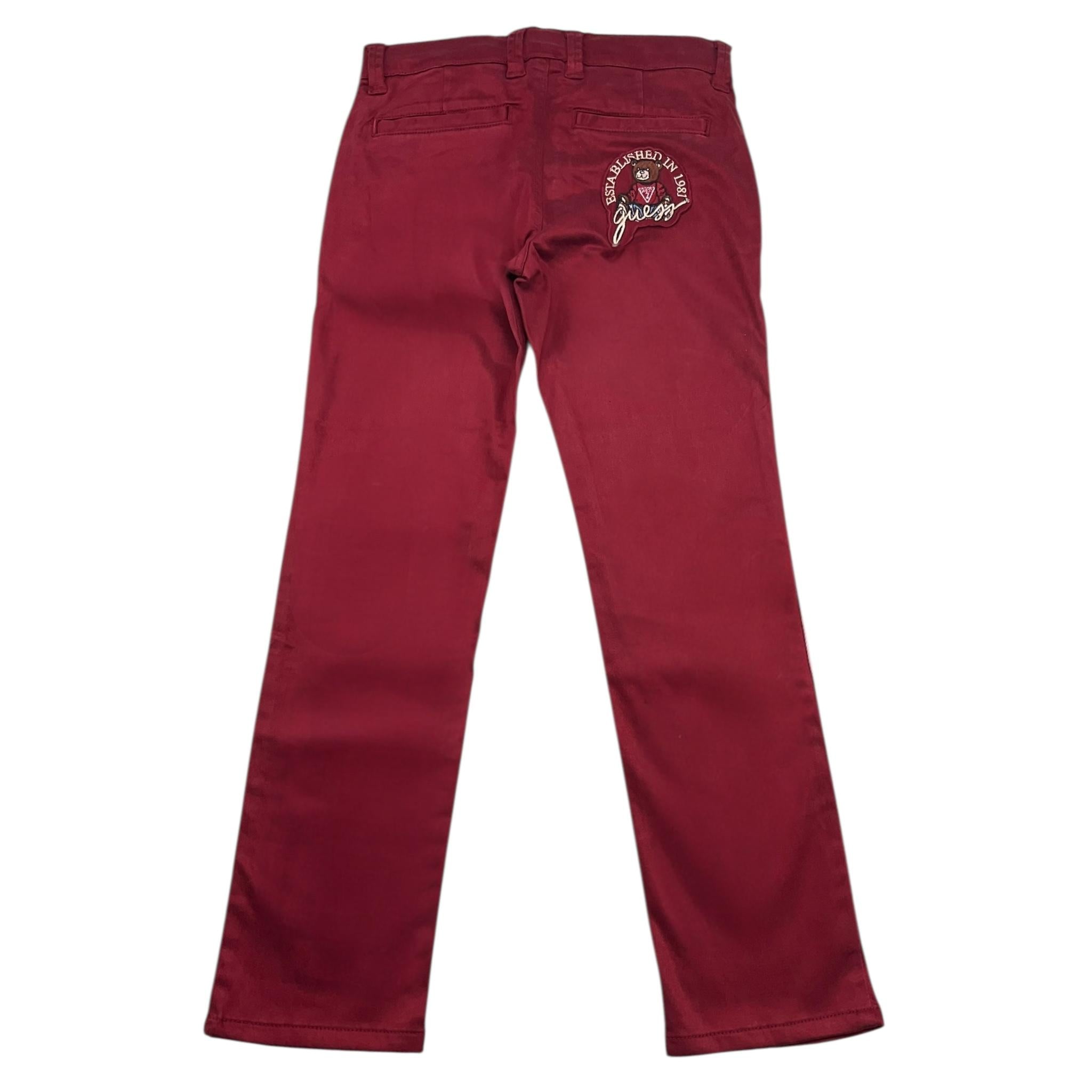 GUESS pantalone tinta unita con girovita regolbile Rosso per Neonato N4BB00WF7H0N ROSSO GUESS