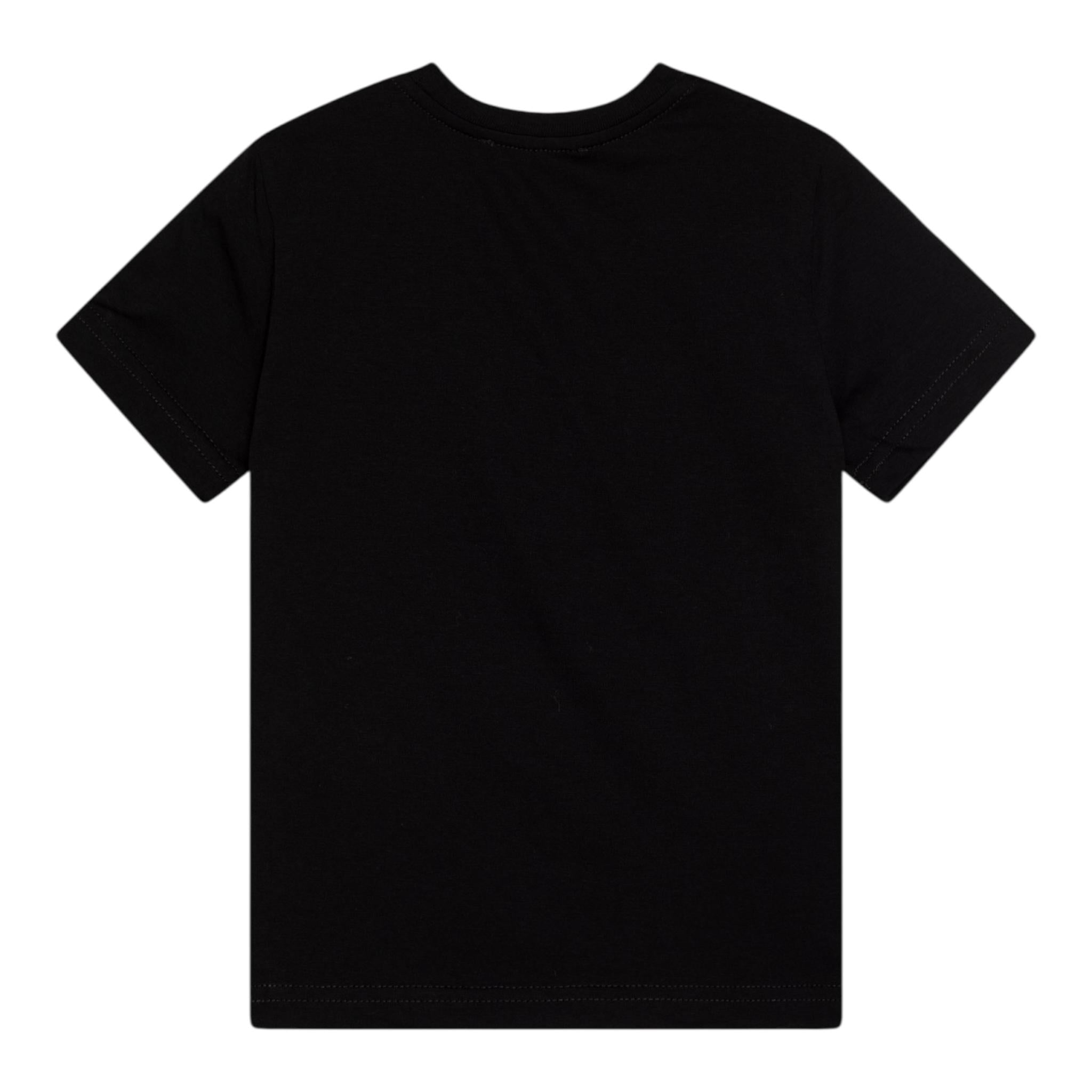 DSQUARED2 t-shirt girocollo tinta unita con stampa logo Nero per Bambino DQ2478X NERO DSQUARED2