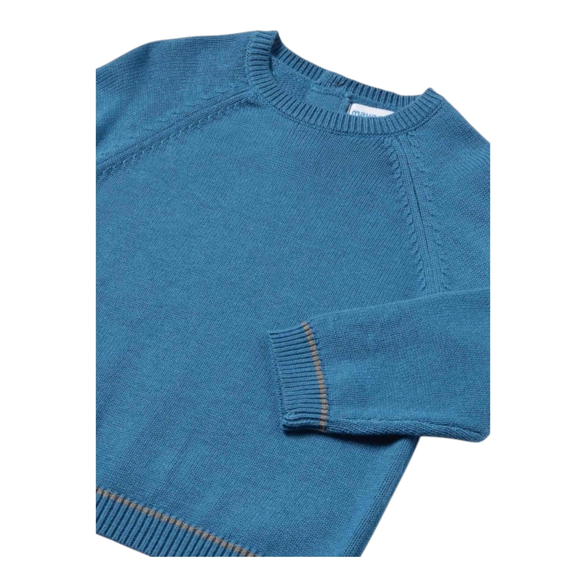 MAYORAL maglia girocollo tinta unita Blu per Neonato 351X BLU MAYORAL
