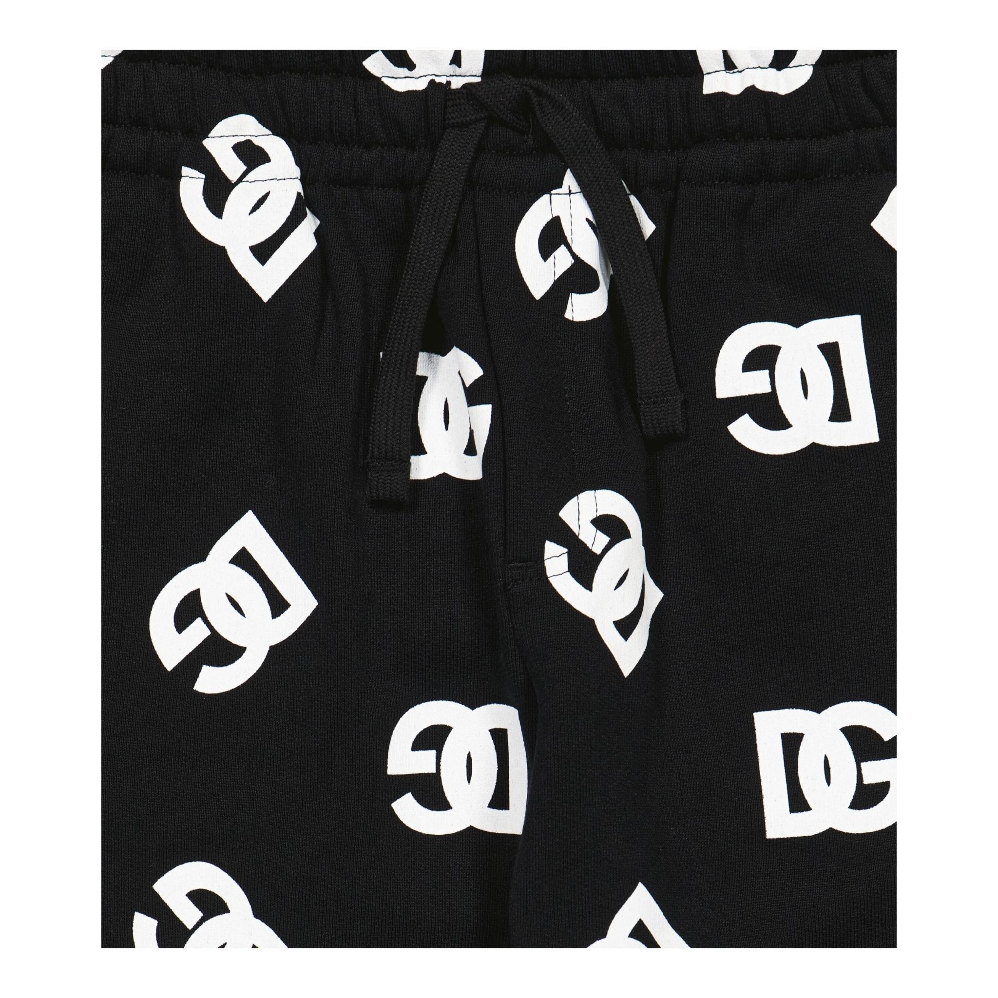 DOLCE & GABBANA pantalone modello tuta tinta unita logato Nero per Bambino L4JPGJ NERO DOLCE & GABBANA