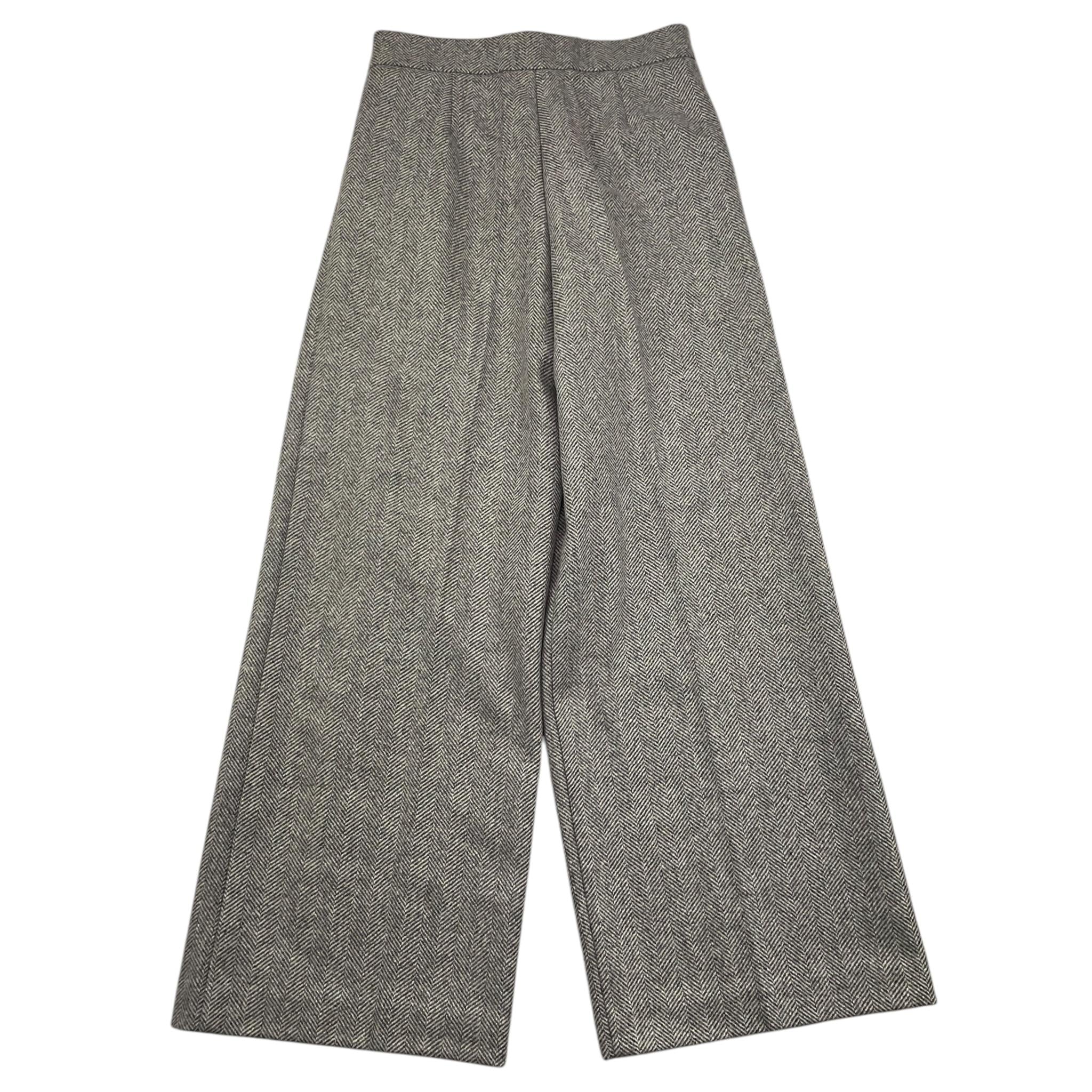 ELISABETTA FRANCHI pantalone tinta unita modello palazzo Grigio per Bambina EFPA248 GRIGIO ELISABETTA FRANCHI