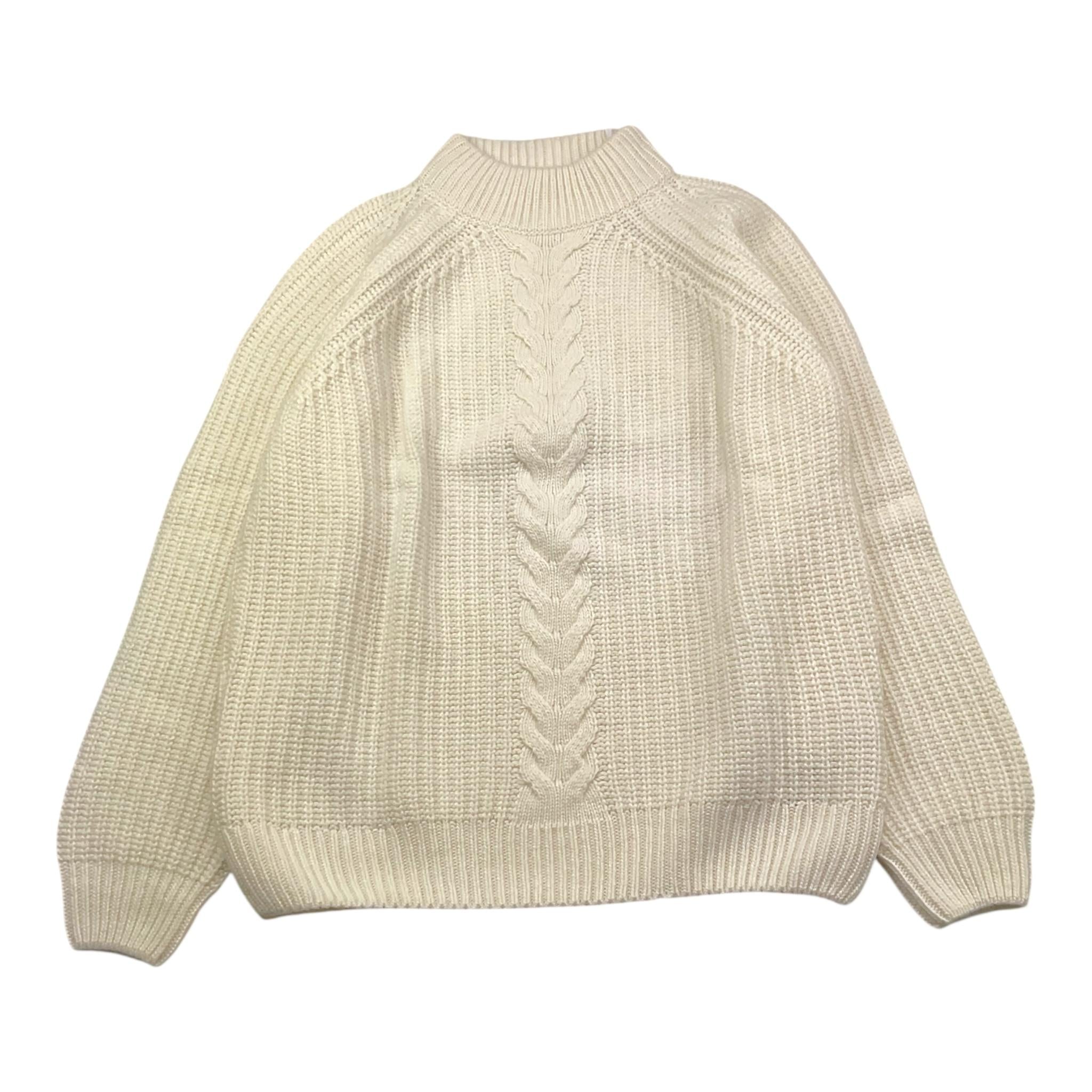 DONDUP maglia tinta unita mezzo collo Panna per Bambina DMMA001 PANNA DONDUP