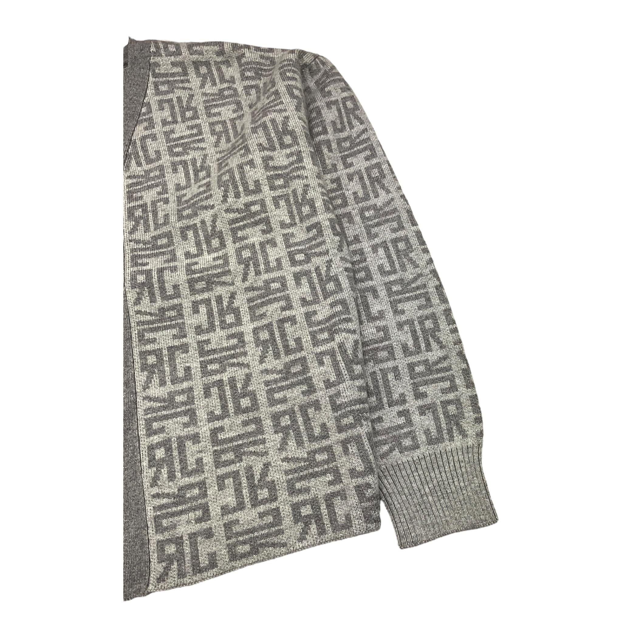 JOHN RICHMOND cardigan tinta unita con stampe logo Grigio per Bambina RGA25230CO GRIGIO JOHN RICHMOND