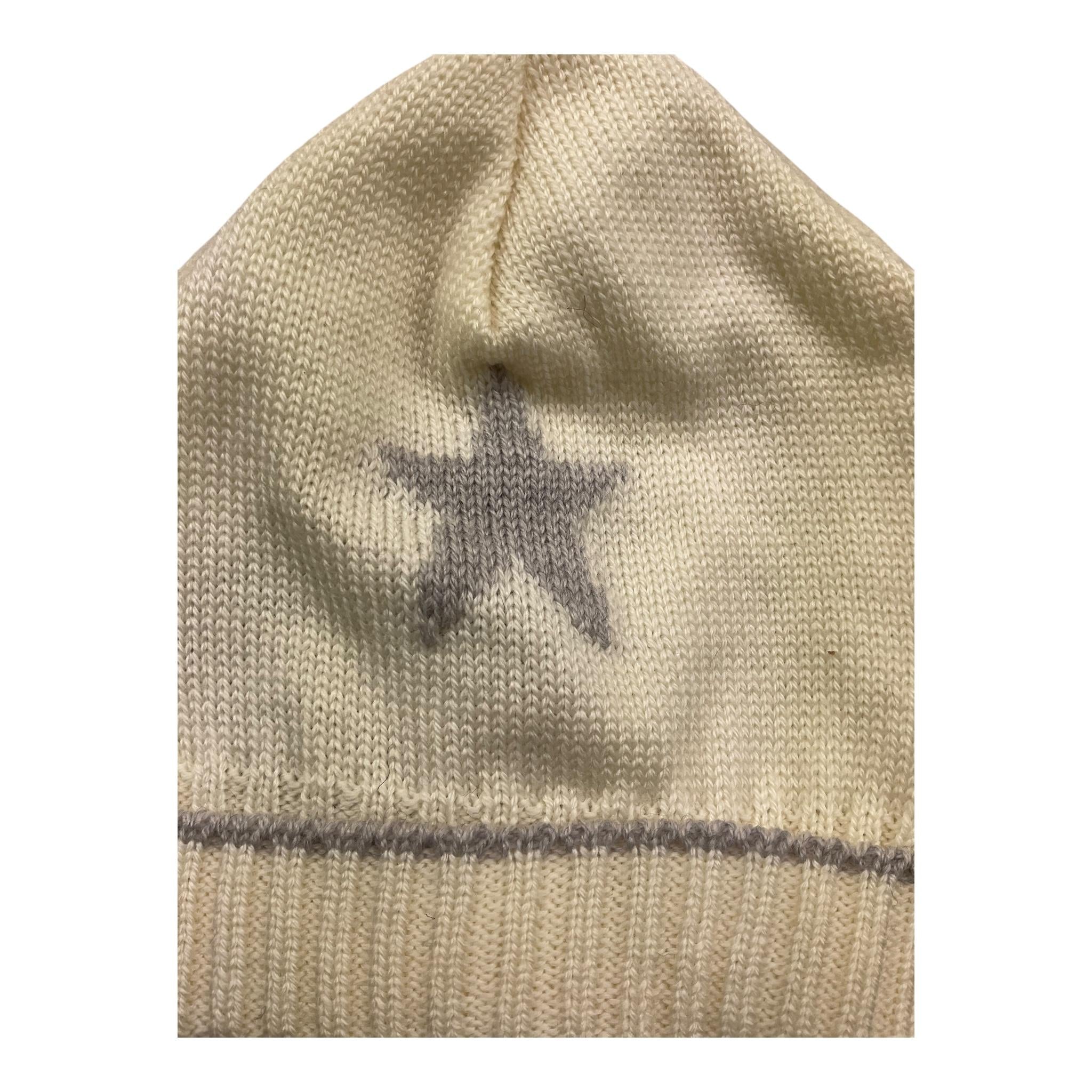 LOVE IN KYO' cappello tinta unita con ricamo stella Panna per Neonato A16212 PANNA LOVE IN KYO'