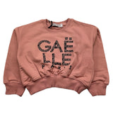 GAELLE felpa chiusa girocollo tinta unita cn stampa logo Rosa per Bambina 2741F00318X ROSA GAELLE