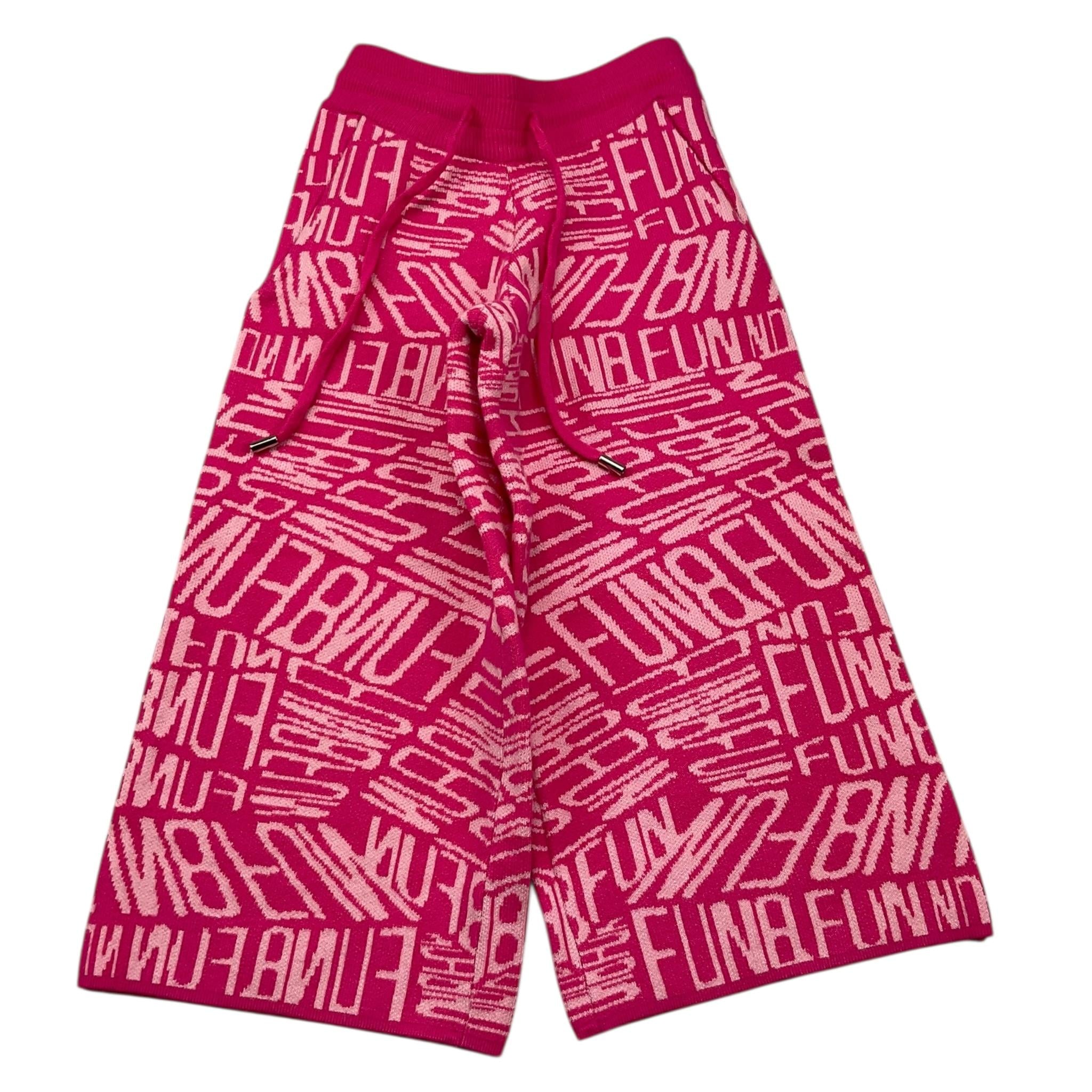FUN & FUN pantalone tinta unita modello palazzo Fuxia per Bambina FNBPT15588 FUXIA FUN & FUN