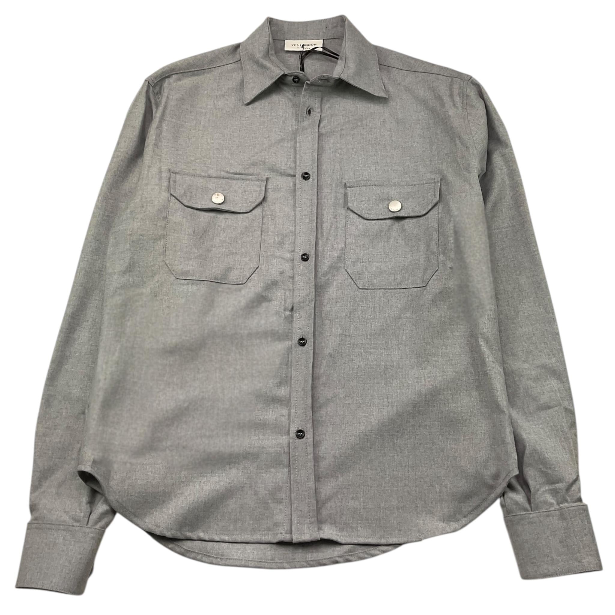 YES LONDON camicia manica lunga tinta unita Grigio per Bambino JR6015 GRIGIO YES LONDON