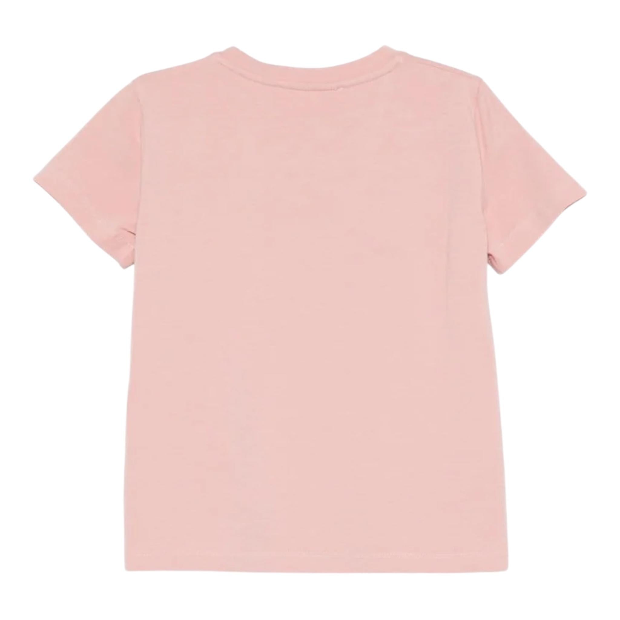 ELISABETTA FRANCHI t-shirt girocollo tinta unita con stampa Rosa per Bambina EFTS220 ROSA ELISABETTA FRANCHI