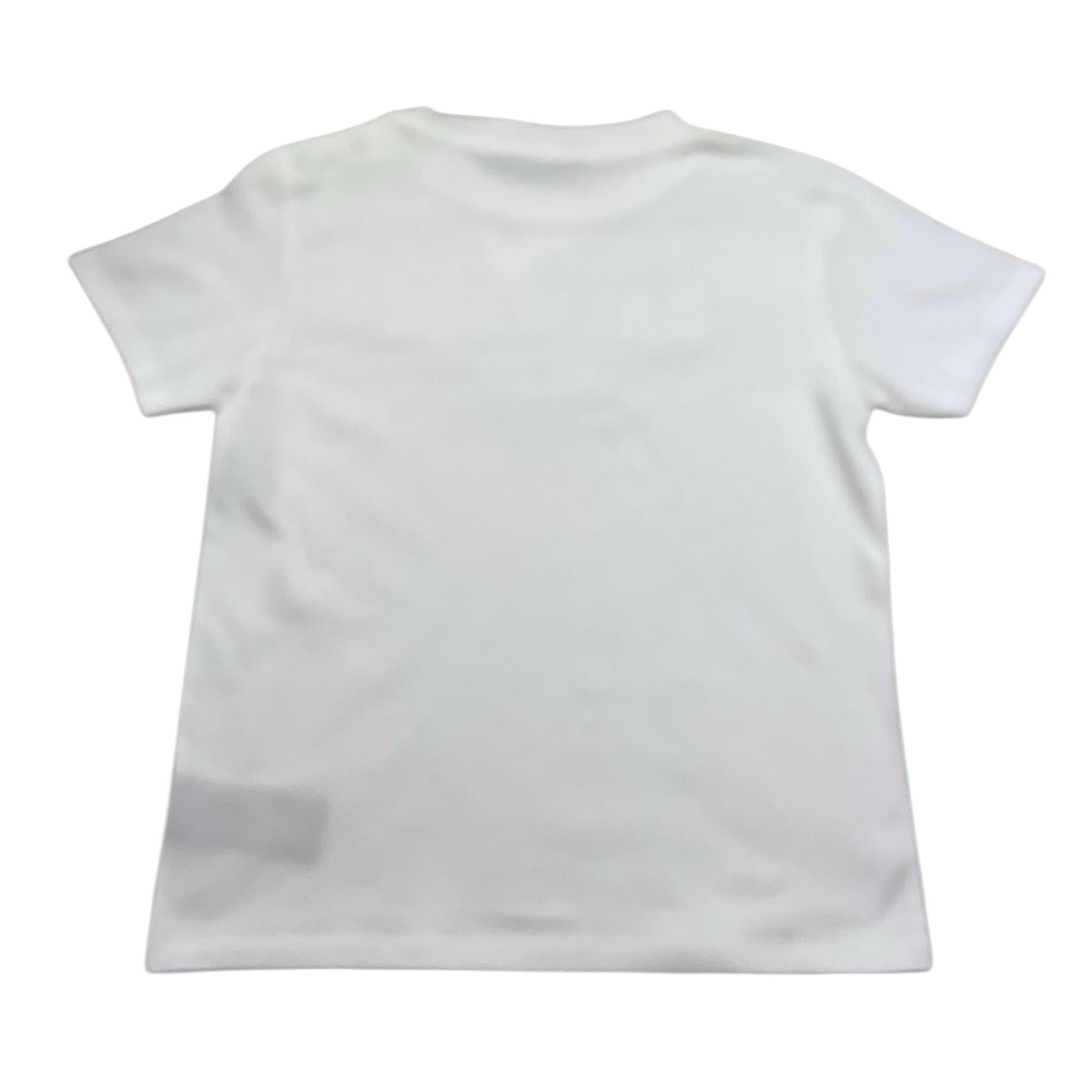 BALMAIN t-shirt girocollo tinta unita con stampa Bianco per Bambina BS8A01 BIANCO BALMAIN