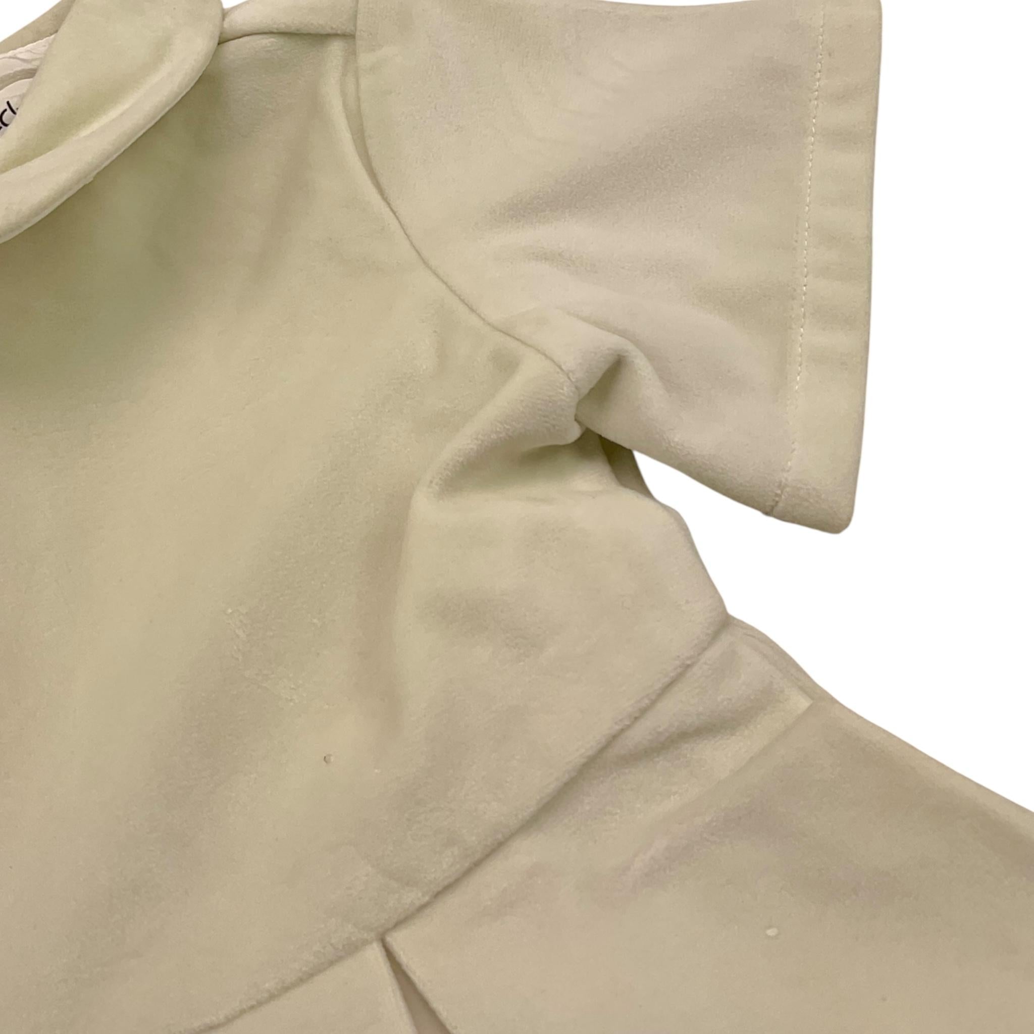 Y-CLU abito mezza manica tinta unita con colletto Panna per Neonata 20703 PANNA Y-CLU