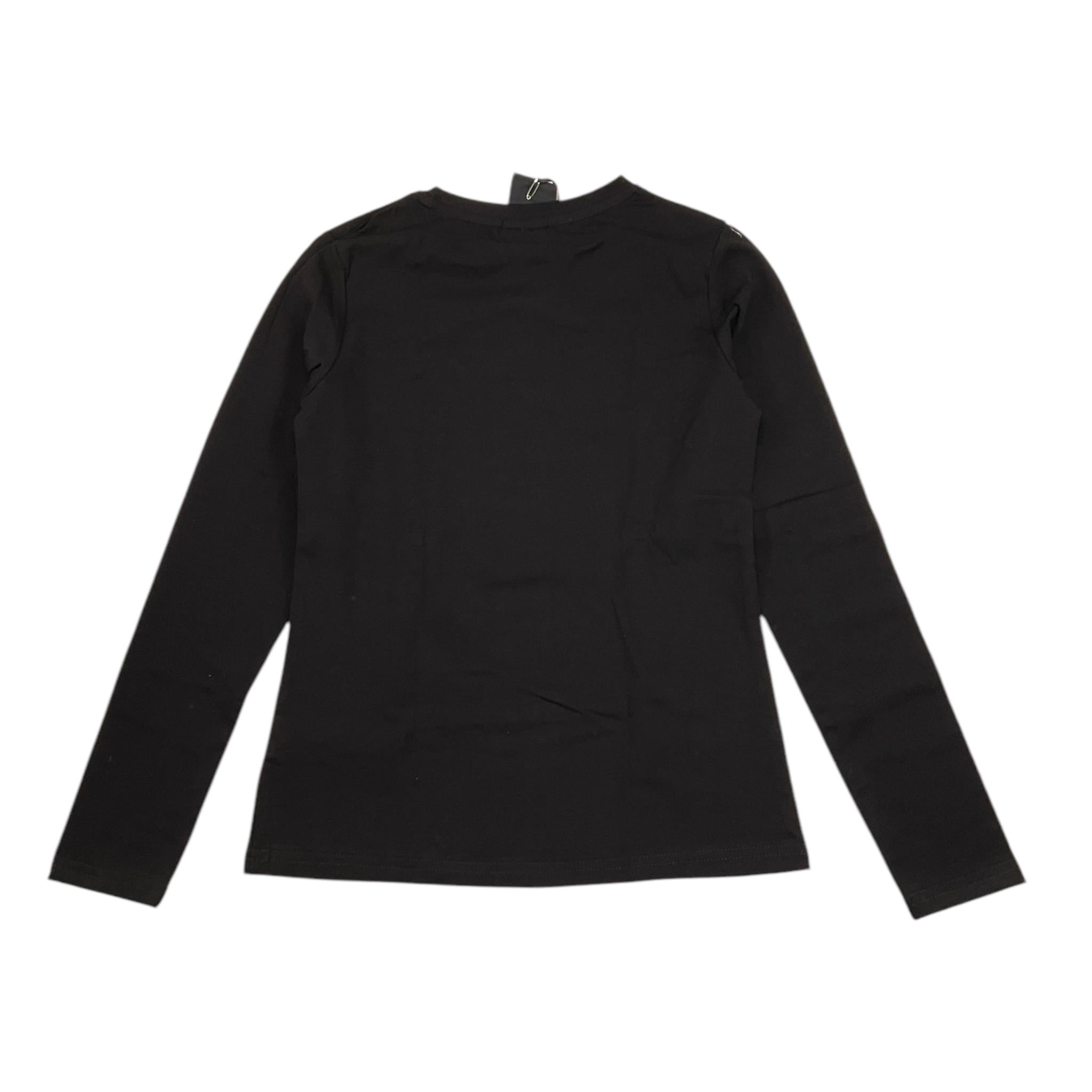 MARC ELLIS shirt girocollo tinta unita con stampa Nero per Bambina JMJTS15498 NERO MARC ELLIS