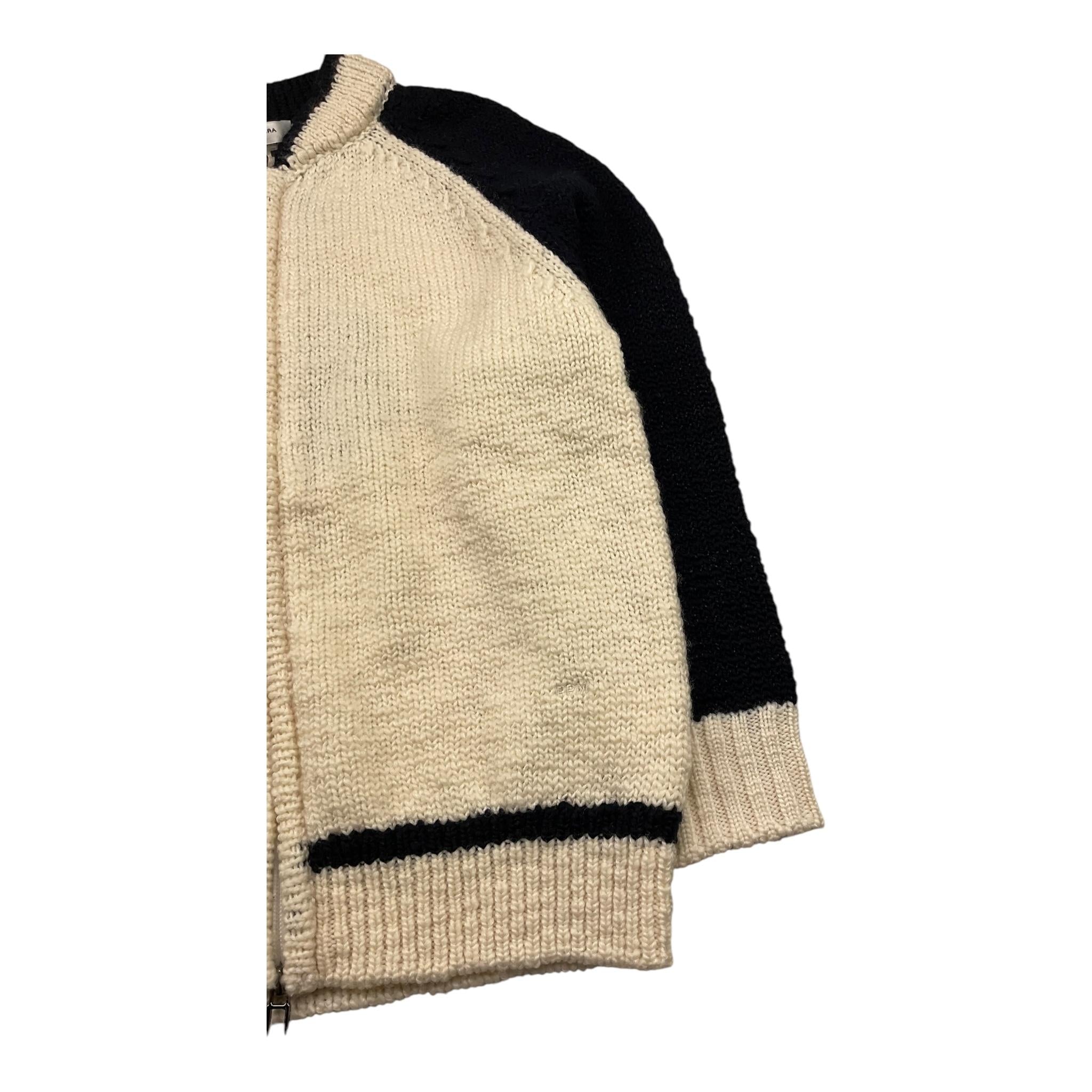PAOLO PECORA maglia tinta unita con zip e maniche in contrasto Panna per Bambino PP4089 PANNA PAOLO PECORA