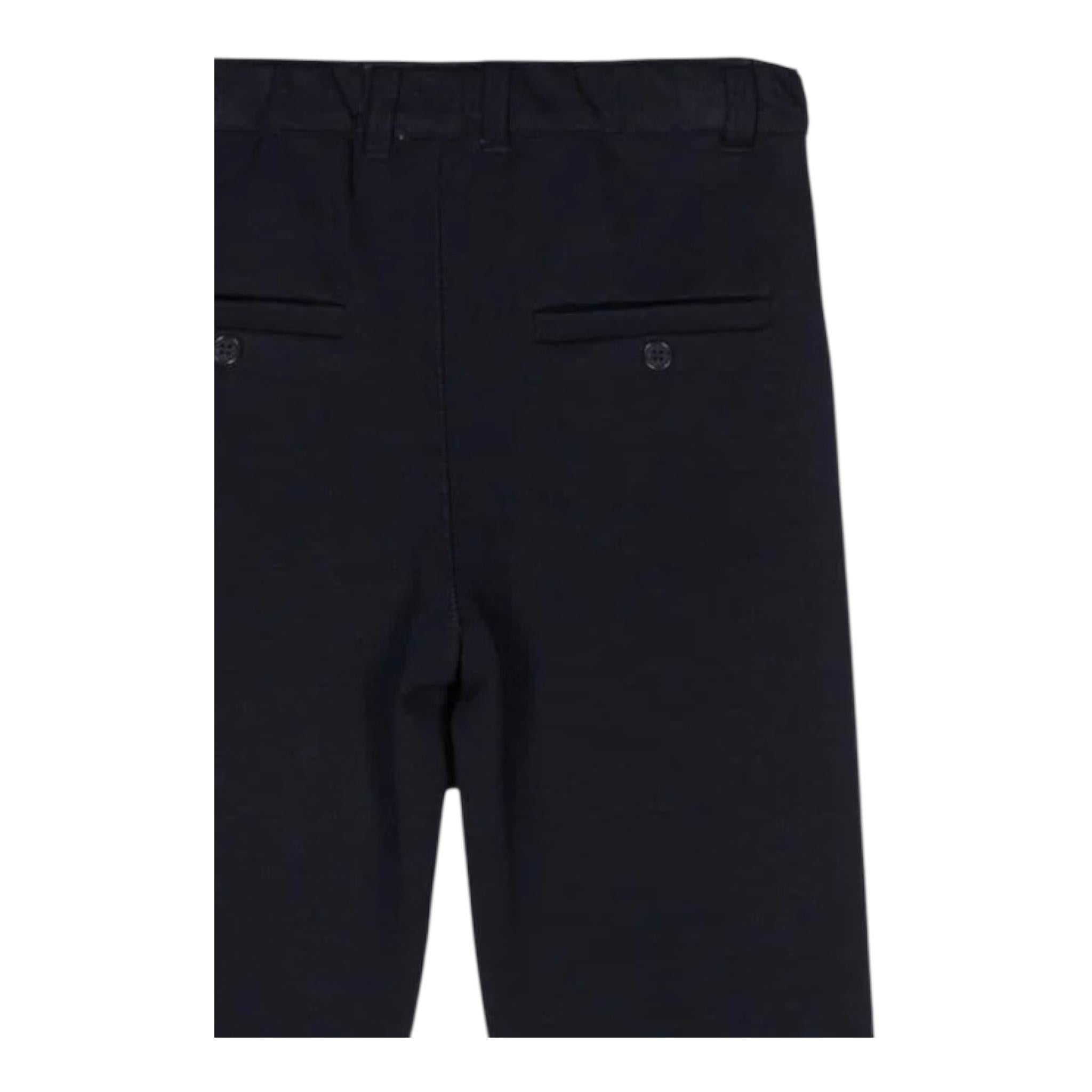 TRUSSARDI pantalone tinta unita con girovita regolabile Blu per Neonato TIA24131PA BLU TRUSSARDI