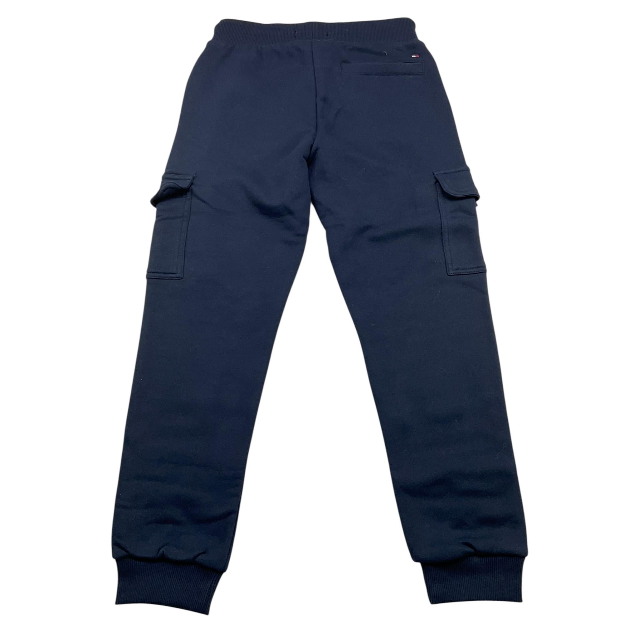 TOMMY HILFIGER pantalone tuta tinta unita con tasconi Blu per Bambino KB0KB09239 BLU TOMMY HILFIGER