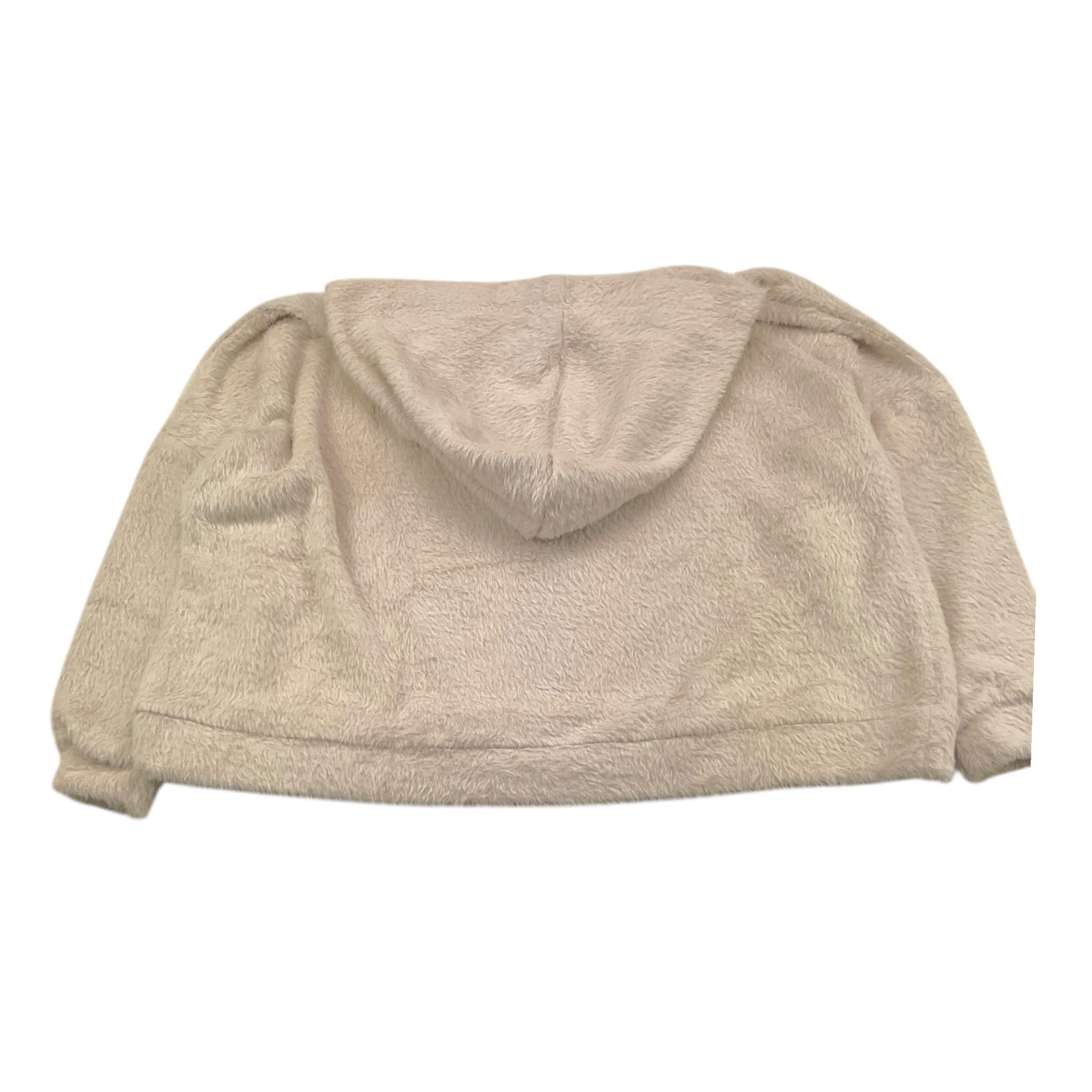 CAFFE' D'ORZO felpa tinta unita in pelliccia con cappuccio Beige per Bambina ZV9A20 BEIGE CAFFE' D'ORZO