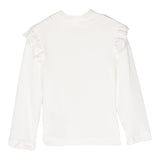 MONNALISA shirt tinta unita con rouches Panna per Neonata 31D623 PANNA MONNALISA