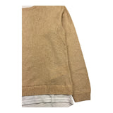 PAOLO PECORA maglia girocollo tinta unita con finta shirt Beige per Bambino PP4095 BEIGE PAOLO PECORA