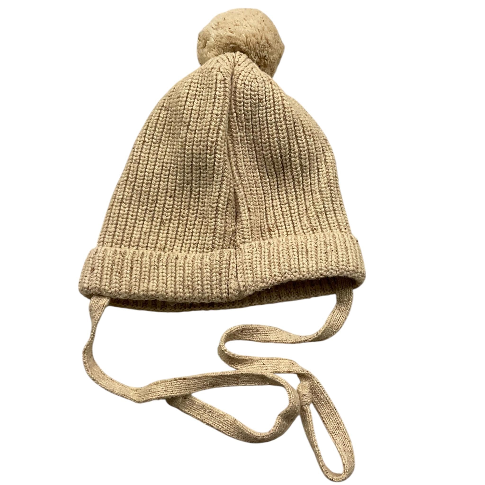 PAZ RODRIGUEZ cappello tinta unita con pon pon Beige per Neonato 040131815 BEIGE PAZ RODRIGUEZ