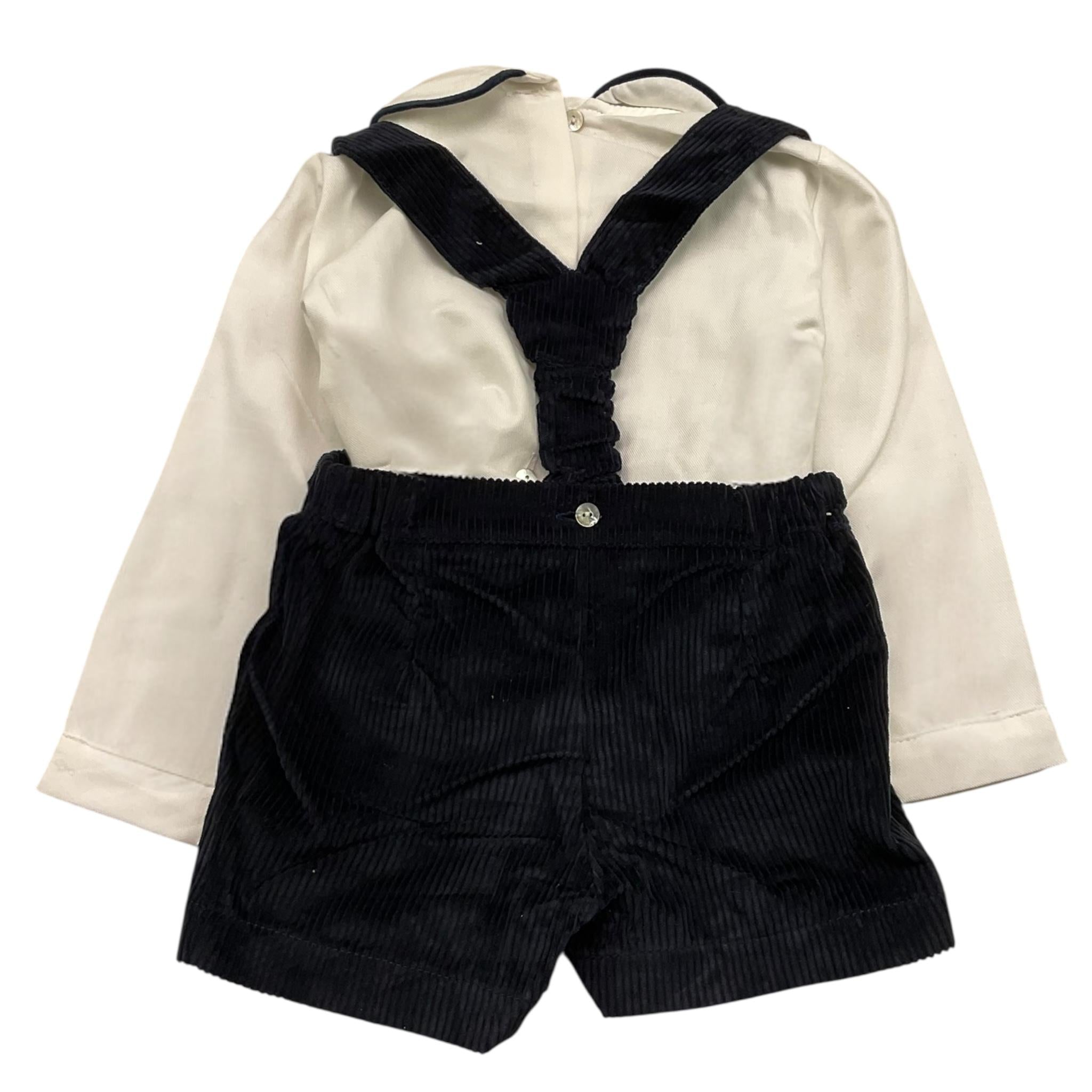 VALENTINA BEBES completo 2 pezzi camicia-salopette Blu per Neonato KAX200 BLU VALENTINA BEBES