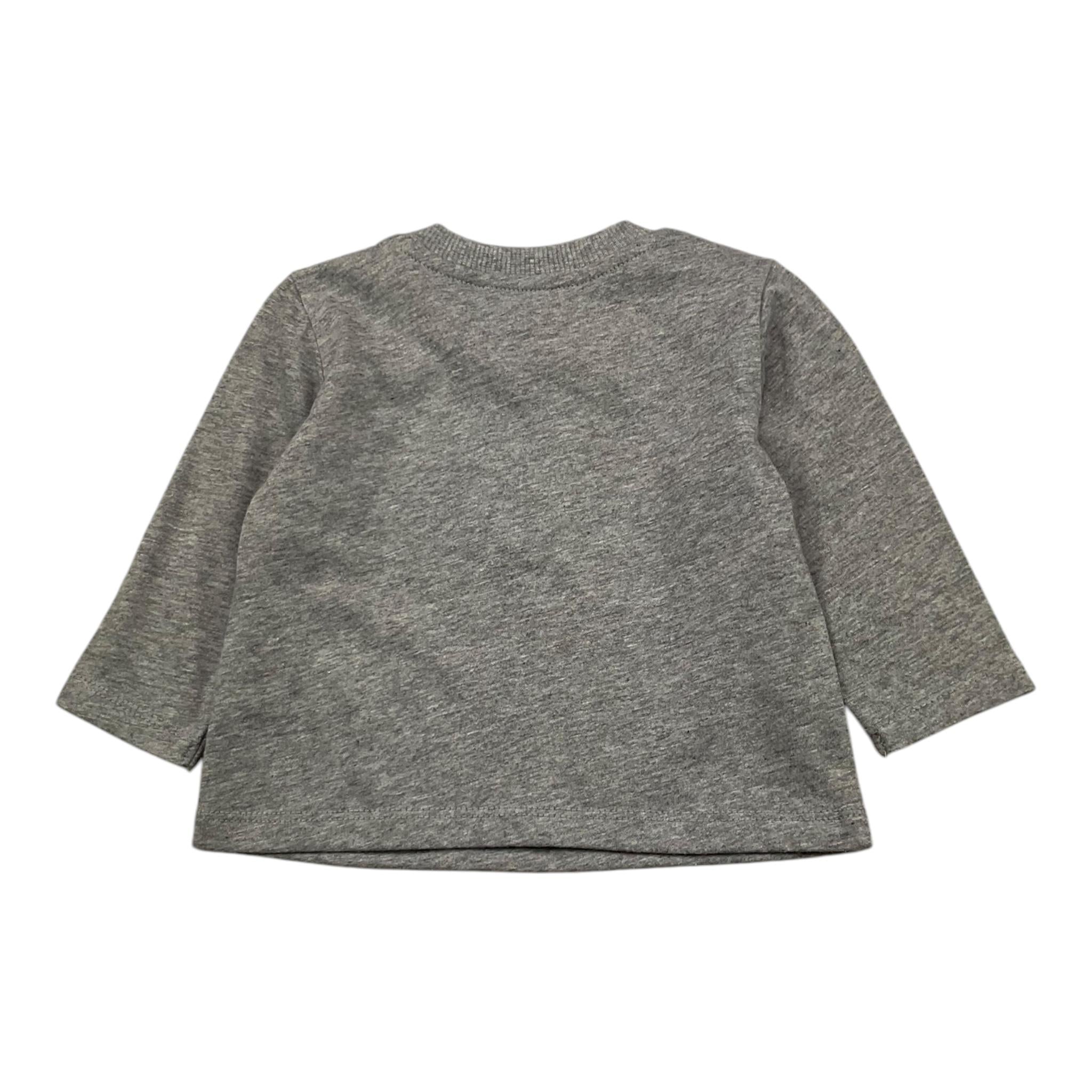 MOSCHINO shirt girocollo tinta unita con stampa Grigio per Neonato MZO00R GRIGIO MOSCHINO