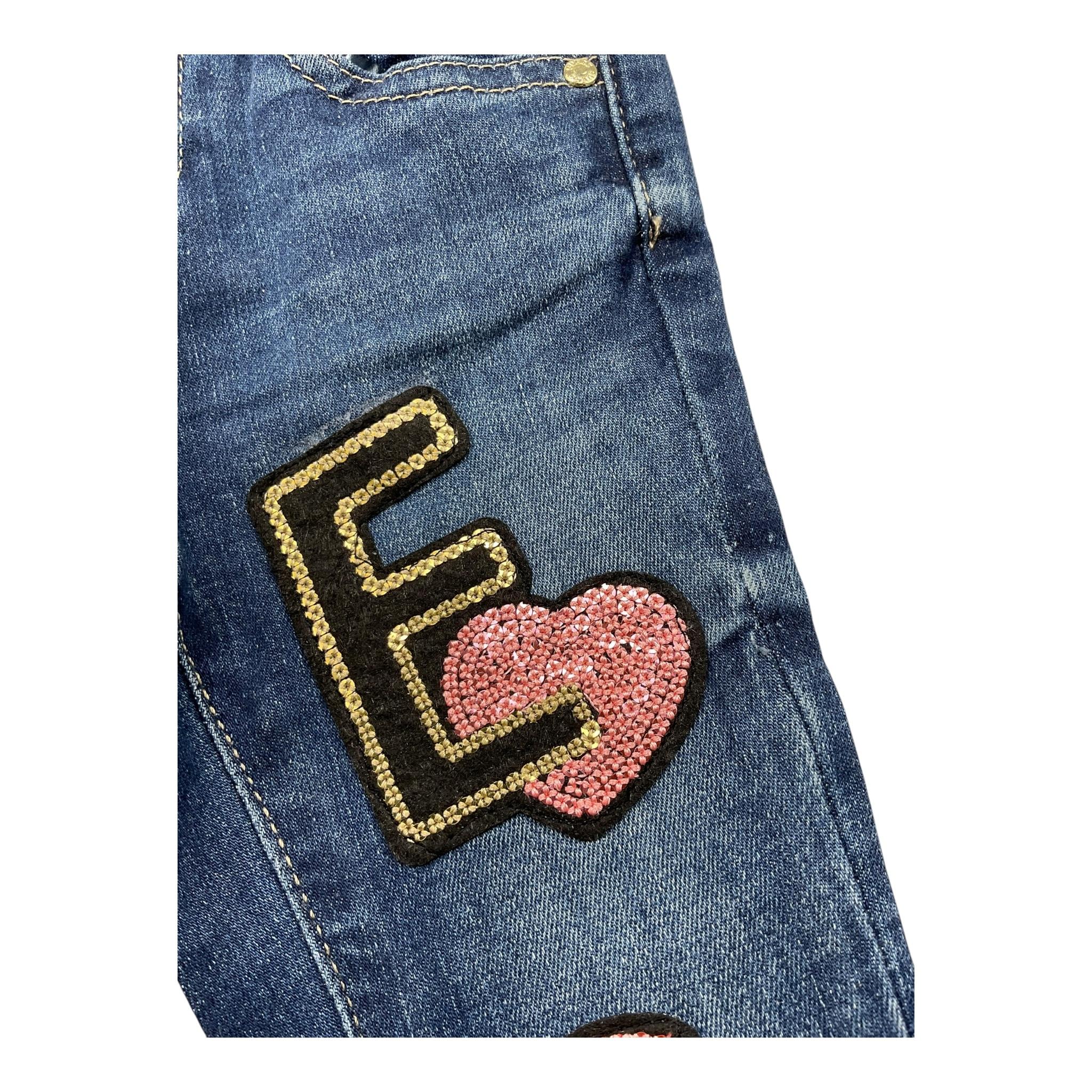 GUESS jeans tinta unita con paillettes Blu per Neonato N2RA08D4GV0N BLU GUESS
