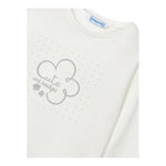 MAYORAL shirt gircollo tinta unita con stampa Bianco per Neonata 178N BIANCO MAYORAL