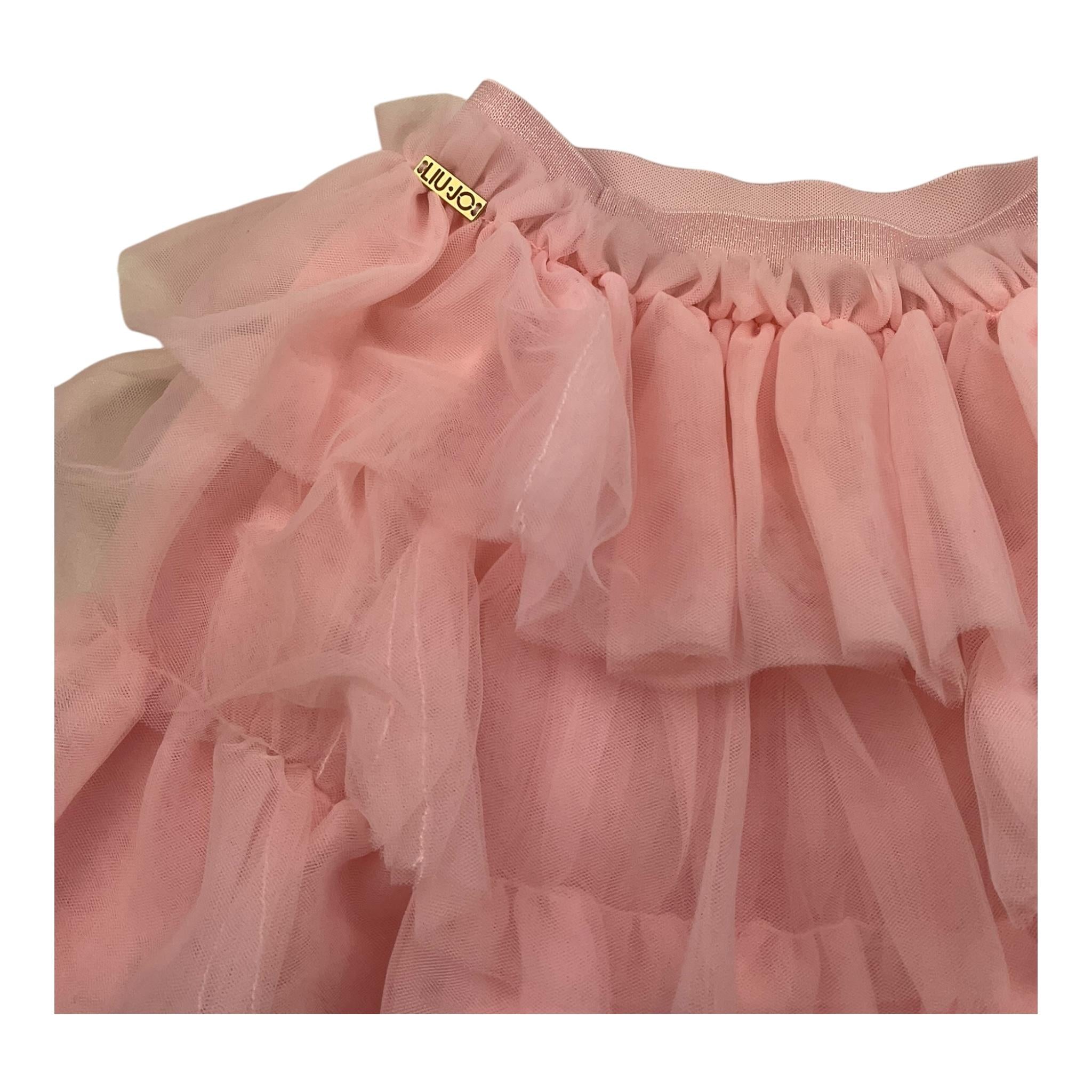 LIU JO gonna tricolore con tulle Rosa per Neonata KF4047NX ROSA LIU JO