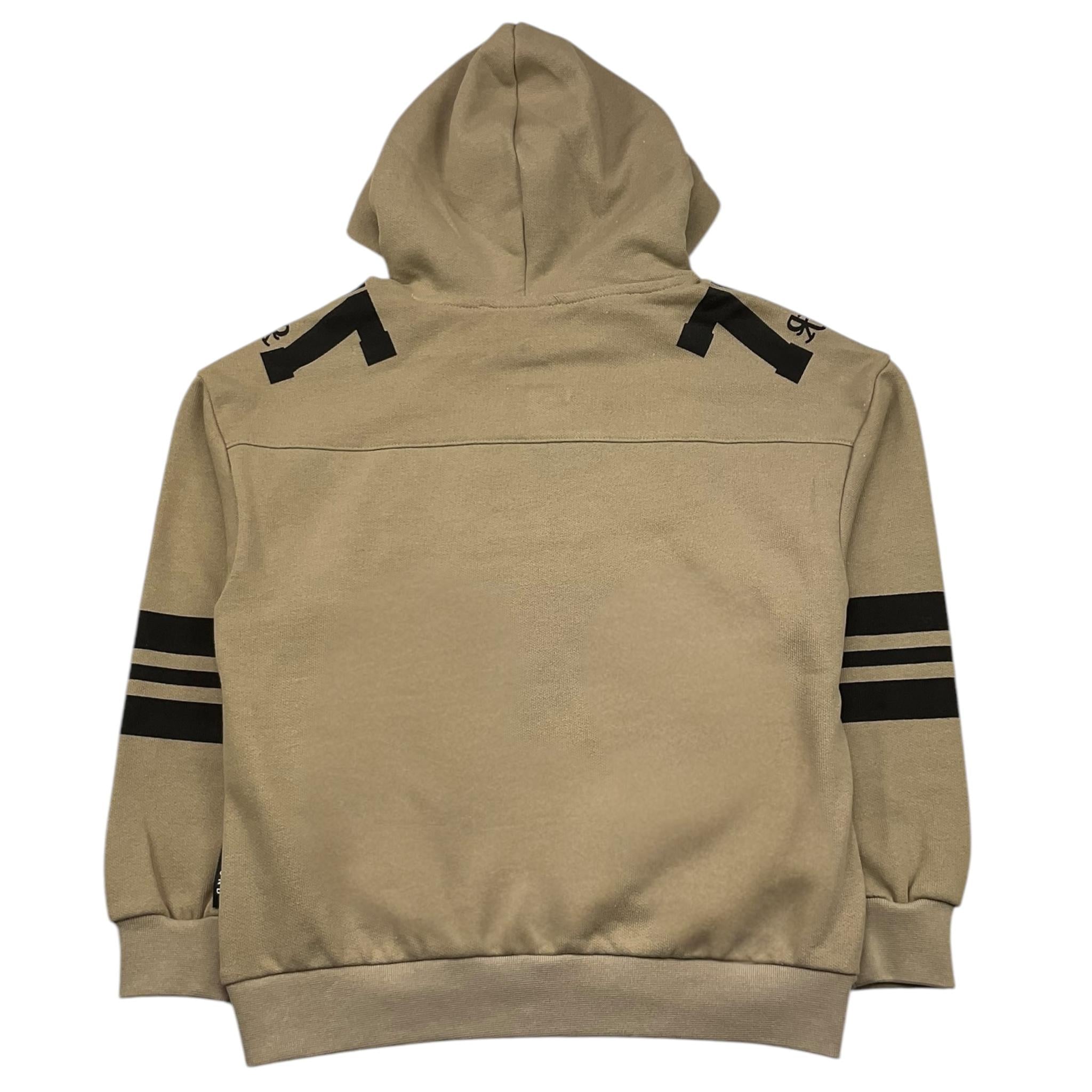 JOHN RICHMOND felpa chiusa con cappuccio tinta unita con stampa Beige per Bambino RBA25110FE BEIGE JOHN RICHMOND