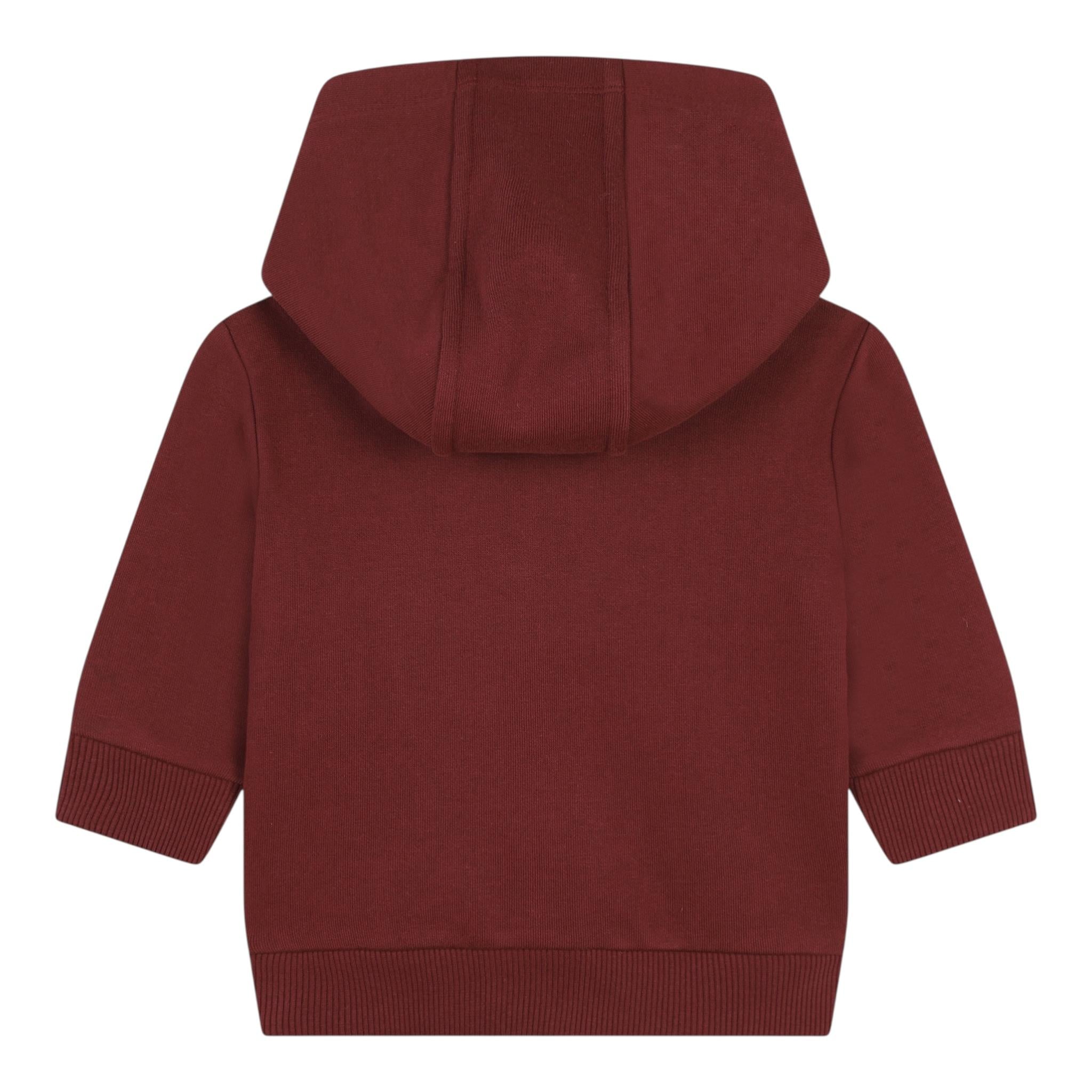 TIMBERLAND felpa chiusa con cappuccio tinta unita con logo Bordeaux per Neonato T60260N BORDEAUX TIMBERLAND