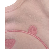 NANAN bavetta tinta unita forma orso Rosa per Neonata I24045R ROSA NANAN