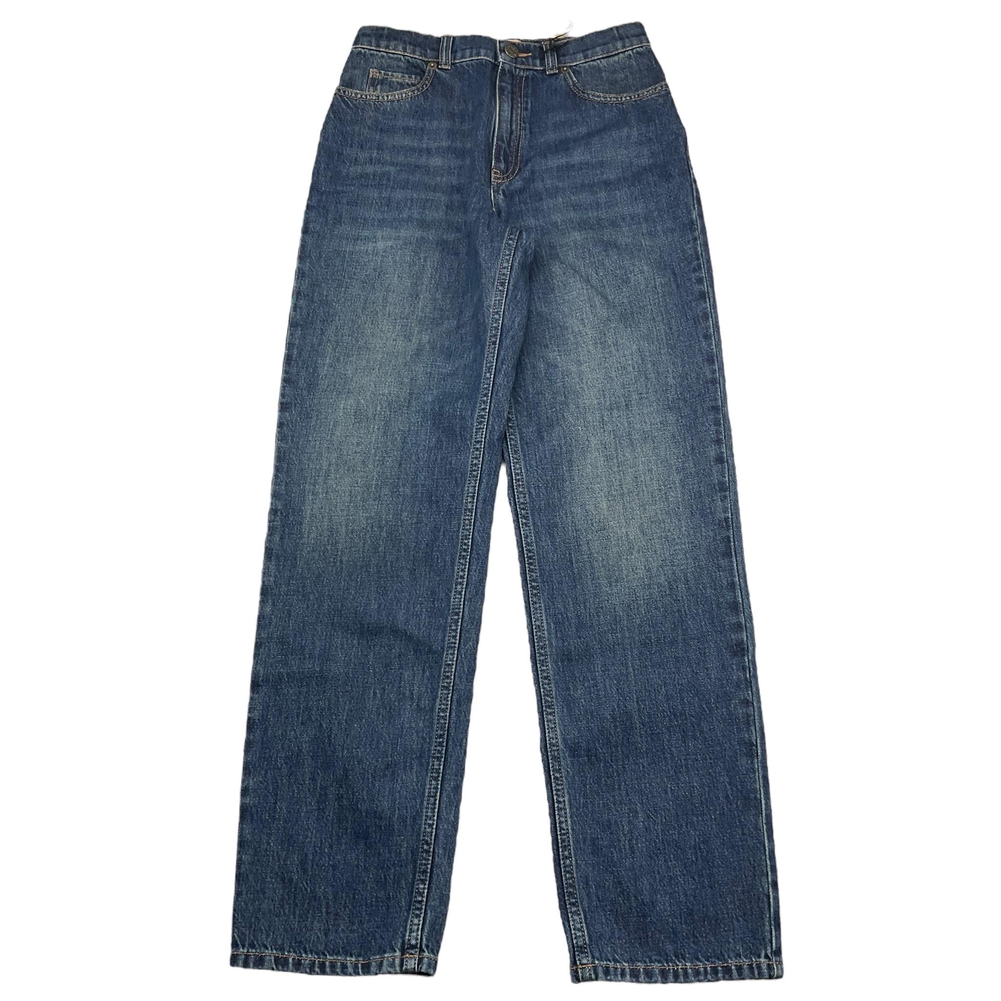 GUCCI jeans tinta unita con girovita regolabile  Blu per Bambino 787179 BLU GUCCI