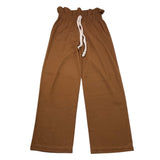 MARIUCCIA pantalone tinta unita modello palazzo Marrone per Bambina MBFW23P238 MARRONE MARIUCCIA