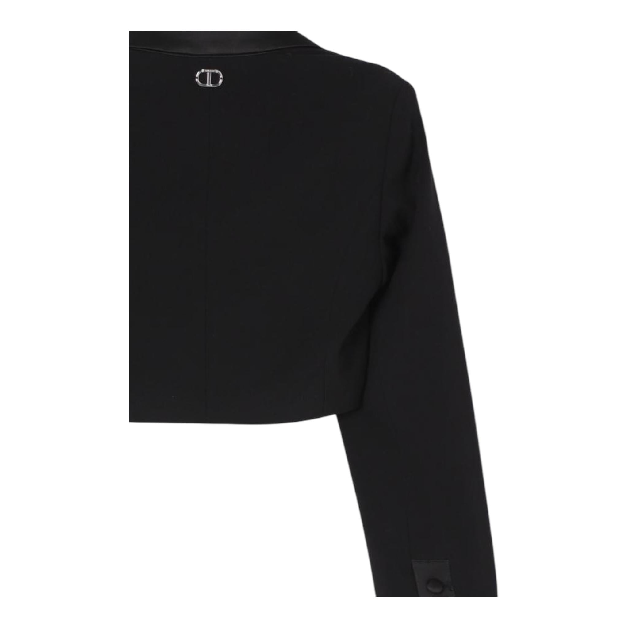 TWINSET giacca crop tinta unita Nero per Bambina 242GJ2110X NERO TWINSET