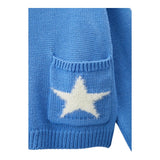 LIU JO maglia tinta unita girocollo con stampa Azzurro per Bambina GF4111 AZZURRO LIU JO