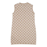 ELISABETTA FRANCHI abito giromanica tinta unita cn stampe in contrasto Beige per Bambina EFAB514 BEIGE ELISABETTA FRANCHI