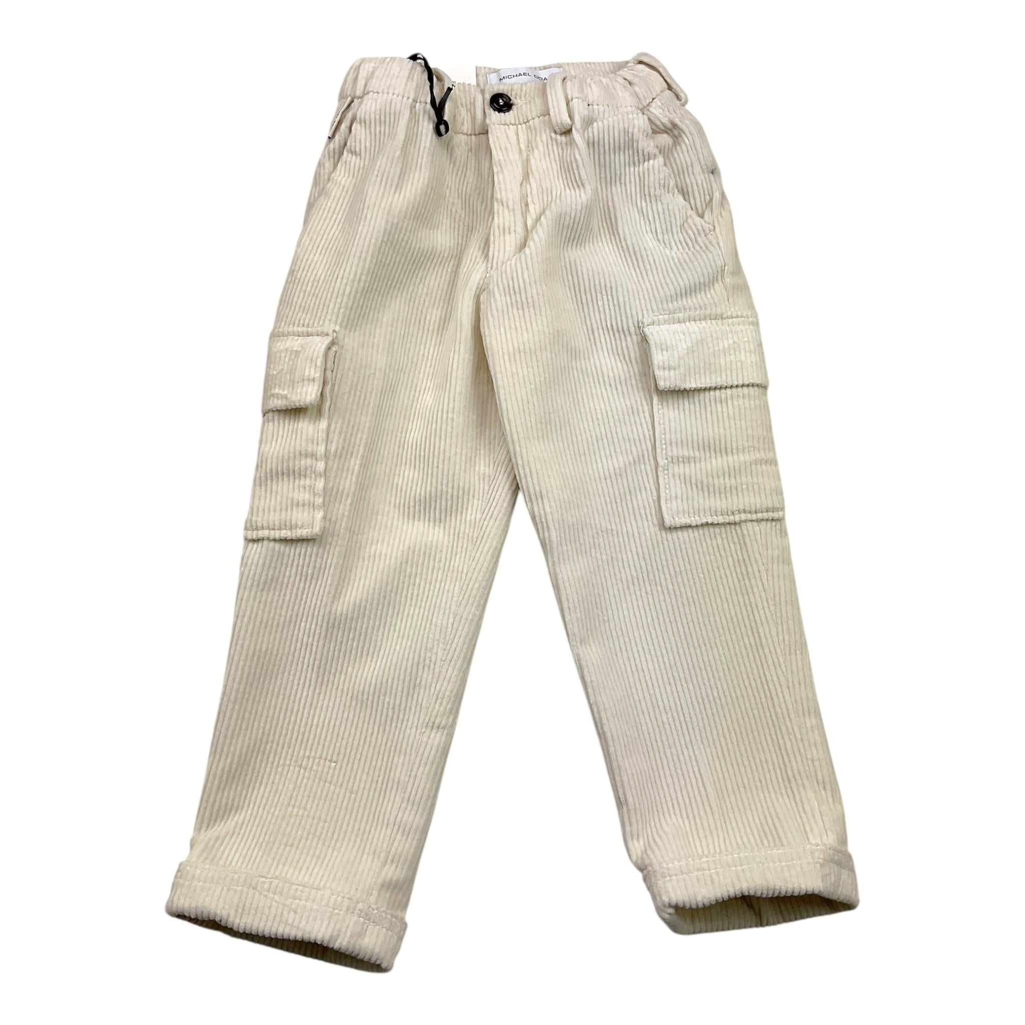MICHAEL COAL pantalone tinta unita a costine Panna per Bambino LITTHO3588F24 PANNA MICHAEL COAL