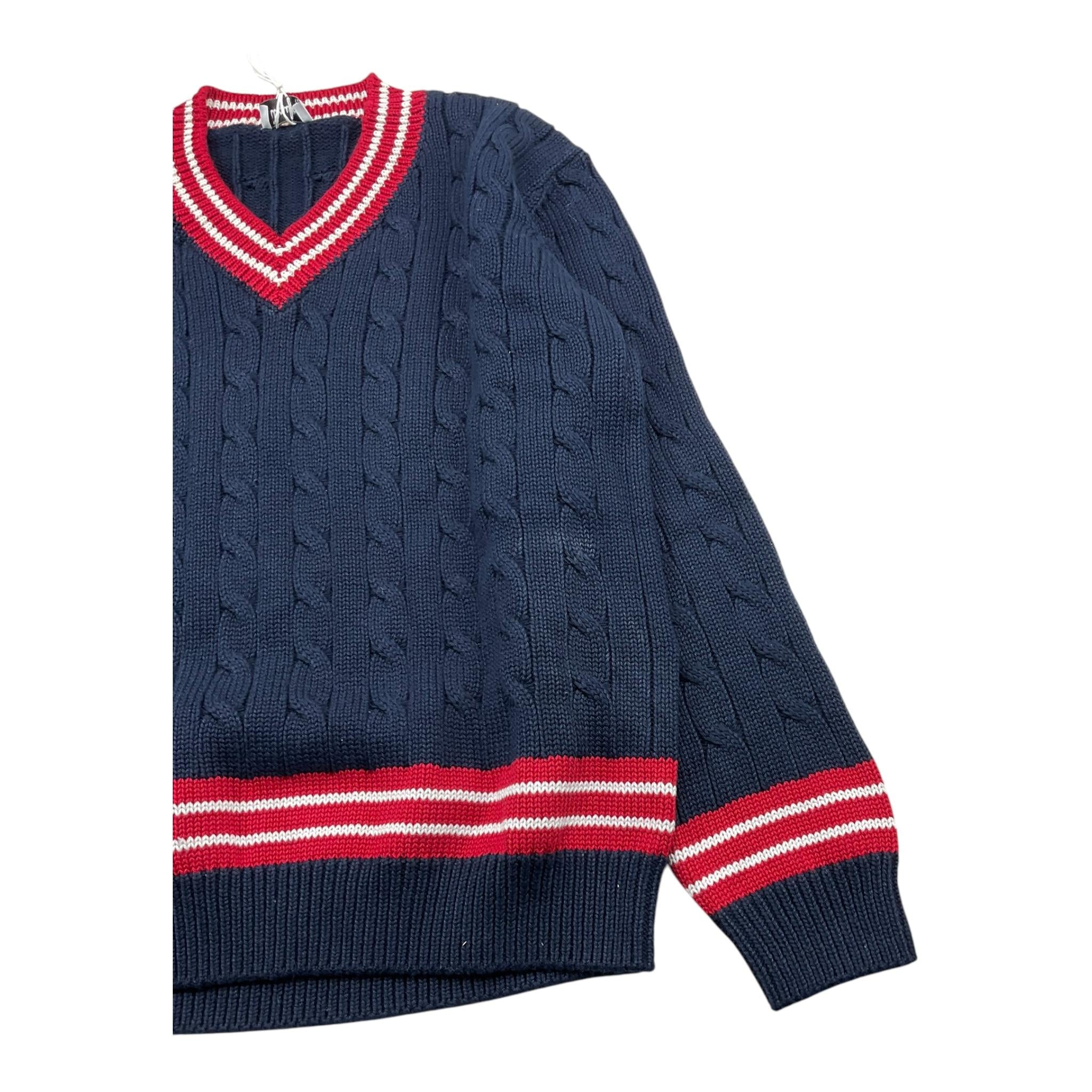 IL GUFO maglia tinta unita con profili in contrasto Blu per Bambino A24MA467EM109 BLU IL GUFO
